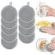 thumbnail image 1 of Esponja para lavar platos de dos caras, esponja circular de alta elasticidad, bloque de esponja para limpiar platos de cocina, 9 piezas, paño de limpieza, 1 of 9