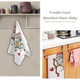 thumbnail image 2 of Coolnut Valentine Gnomes Cupids Hand Towels 2 PCS, 14 February Kitchen Towel Ultra Soft and Highly Absorbent,Decorative Fingertip Face Towel for Bathroom Hotel, 28.3"x 14.4", 2 of 5