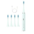 thumbnail image 3 of potrochi Ultra Whitening Toothbrush, Electric Toothbrush with 5 Brush Heads for Adults and Kids, 60-Day Battery Life, 5 Modes Rechargeable Power Toothbrush with 2-Minute Smart Timer, 3 of 8