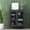 Black, variant on Modren Metal Storage Cabinet with Mesh Doors Design and Adjustable Shelves, Liquor Cabinet For Living Room, Dining Room, Kitchen, Bar, Salon, Easy to Clean, Built To Last, Orange