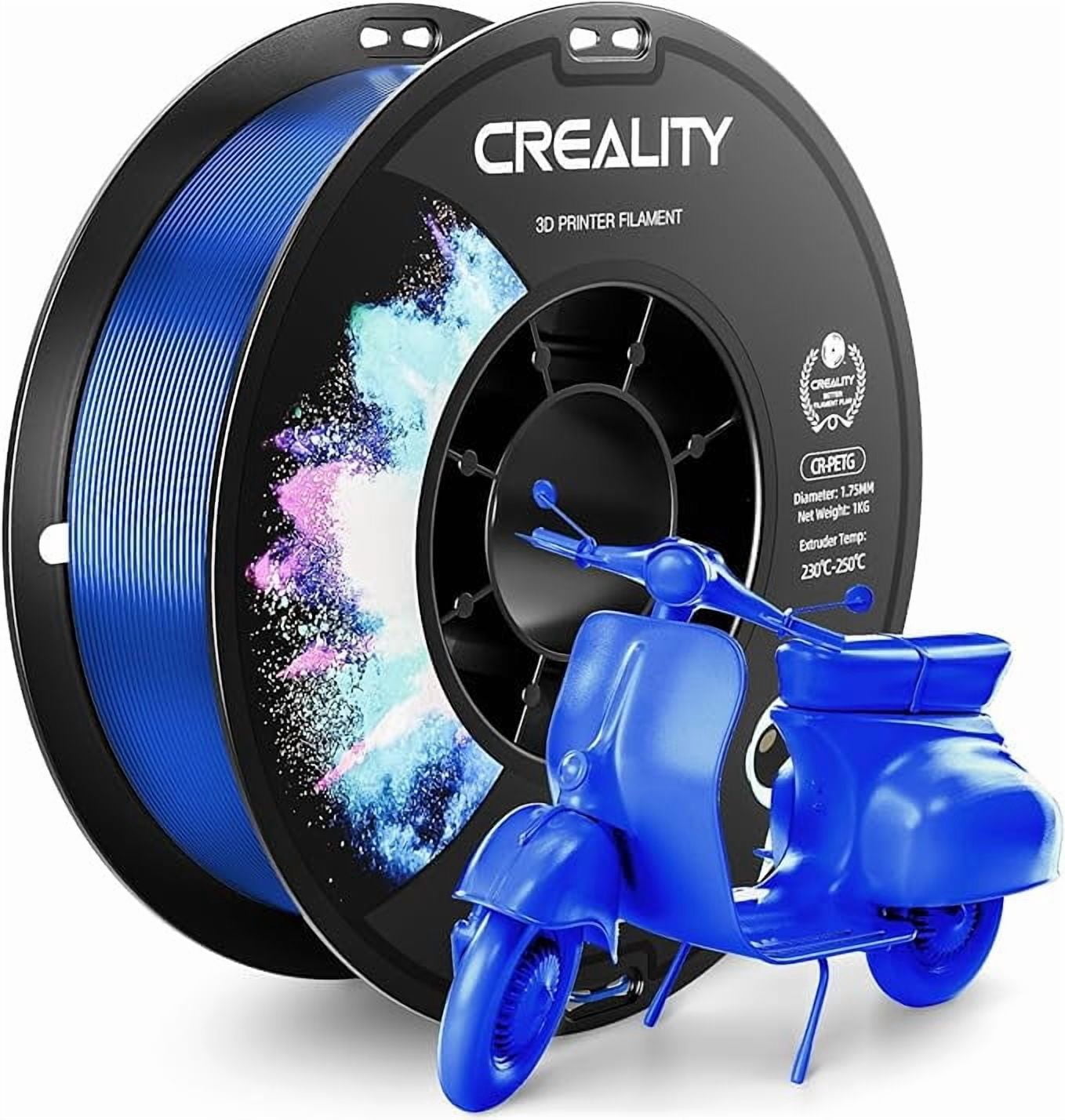 Creality Blue PETG Filament  1.75mm High-Speed 3D Filament for K1 Max 30-600mm/s Printing 1kg/2.2lbs Spool w Dimensional Accuracy +/- 0.03mm