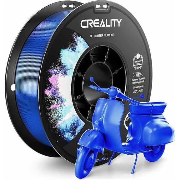 Creality Blue PETG Filament 1.75mm High-Speed 3D Filament for K1 Max 30-600mm/s Printing 1kg/2.2lbs Spool Hyper PETG w Dimensional Accuracy  /- 0.03mm