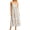 White, variant on Women's Summer Floral Tiered Maxi Cami Dress with Smocked Backless Tie Details 100% Polyester Lightweight Everyday