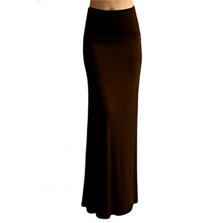 Peach Couture Variety Fold Over The Waist Banded Maxi Skirt | Walmart ...