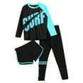 thumbnail image 3 of YONGHS Girls 3Pcs Long Sleeve Swimwear UPF 50+ Swimsuit for Diving Snorkeling Surfing Blue 11-12, 3 of 7