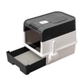 thumbnail image 6 of Cat Litter Box, Enclosed Removable Litter Boxs for Big Cats, Front Entry Top Exit Kitty Box Odor Control (Black), 6 of 12