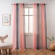 thumbnail image 1 of Cortina Yancorp, 132 x 160 cm, color rosa y gris degradado, con bolsillo para varillas, 1 of 7