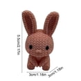thumbnail image 3 of Easter Crochet Bunny Plush Doll Handmade Stuffed Animal Easter Decor Family Gift Easter Baskets Fillers Easter Decorations, 3 of 6