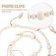 thumbnail image 4 of GOOHOCHY Hanging Photo Frames White Wood Beads Photo Clips Memory Sharing 1Pack, 4 of 8