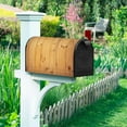 thumbnail image 2 of Yellow Wooden Board Mailbox Cover Vintage Texture Old Woods Decorative Magnetic Mailbox Covers Welcome Home Mail Box Wraps Post Letter Box Cover Standard Size 18x21 Inch for Home Garden, 2 of 6