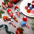 thumbnail image 5 of Dalrosia 60pcs Mini Knitting Hats and Mini Christmas Scarf Set, Mini Knitting Doll Hat Scarf Santa Knit Hat Scarf Christmas Tree Ornaments for DIY Craft Art Doll Decoration, 5 of 6