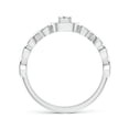 thumbnail image 2 of ANGARA Natural Diamond Cushion Promise Ring with Infinity Heart-Motifs in 14K White Gold for Women (Size-2.5mm| Color-G| Clarity-VS2) | Anniversary, Jewelry Gift for Women | Natural Diamond Ring, 2 of 8