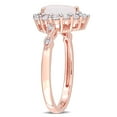 thumbnail image 3 of Everly Women's Created Sapphire and Created Opal 10k Rose Gold Ring, 3 of 8