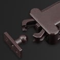 thumbnail image 2 of HINTRMENT 2Pcs Rectangular Cabinet Latches Self-locking Door Catch Brown in ABS for Office Use, 2 of 8