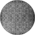 thumbnail image 1 of Ahgly Company Indoor Round Oriental Gray Industrial Area Rugs, 3' Round, 1 of 4