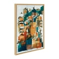 thumbnail image 2 of Kate and Laurel Sylvie Meteora Framed Canvas Wall Art by Leah Nadeau, 23x33 Natural, Decorative Abstract Modern Art for Wall, 2 of 7