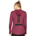 thumbnail image 4 of Expert Brand Women's Airstretch Lite Henley Hoodie, Eggplant, Medium, 4 of 7