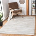 thumbnail image 2 of SAFAVIEH Studio Leather Candelario Geometric Area Rug, Ivory/Light Grey, 3' x 5', 2 of 7