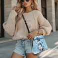 thumbnail image 4 of HELLHERO Christmas Snowman Crossbody Purse, Adjustable Strap Handbag PU Leather Durable Satchel Bag for Weekend Trips Daily, 4 of 7