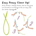 thumbnail image 4 of Pajitas de silicona Softy Straws, tamaño delgado, sin BPA, para 590 ml, 4 of 6