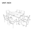 thumbnail image 5 of U-style Robust Steel Outdoor Seating - Modern For Patio, Balcony, Gardens, Backyard, Accommodates 6 Dining Table And Chair In , Seats, 5 of 7
