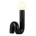 thumbnail image 4 of JONATHAN Y Katya 18" Scandinavian Minimalist Ceramic Spiral Tube LED Table Lamp, Black, JYL5500B, 4 of 6