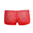 thumbnail image 2 of Men's Boxer Briefs Thong Undies Men Underwear Men Pack Anatomical Underwear Brief Bottoms Out Brief Glow in The Dark Mens Designer Shapeless Full Briefs Fashion Red XL, 2 of 3