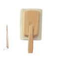 thumbnail image 1 of Cepillo de baño de lufa natural Mango largo Cepillo de ducha colgante Accesorio para lavar la piel del cuerpo, Cabeza cuadrada tholdsy HA7409-01B, 1 of 6