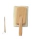 thumbnail image 1 of Cepillo de baño de lufa natural Mango largo Cepillo de ducha colgante Accesorio para lavar la piel del cuerpo, Cabeza cuadrada Yuarrent HA7409-01B, 1 of 6