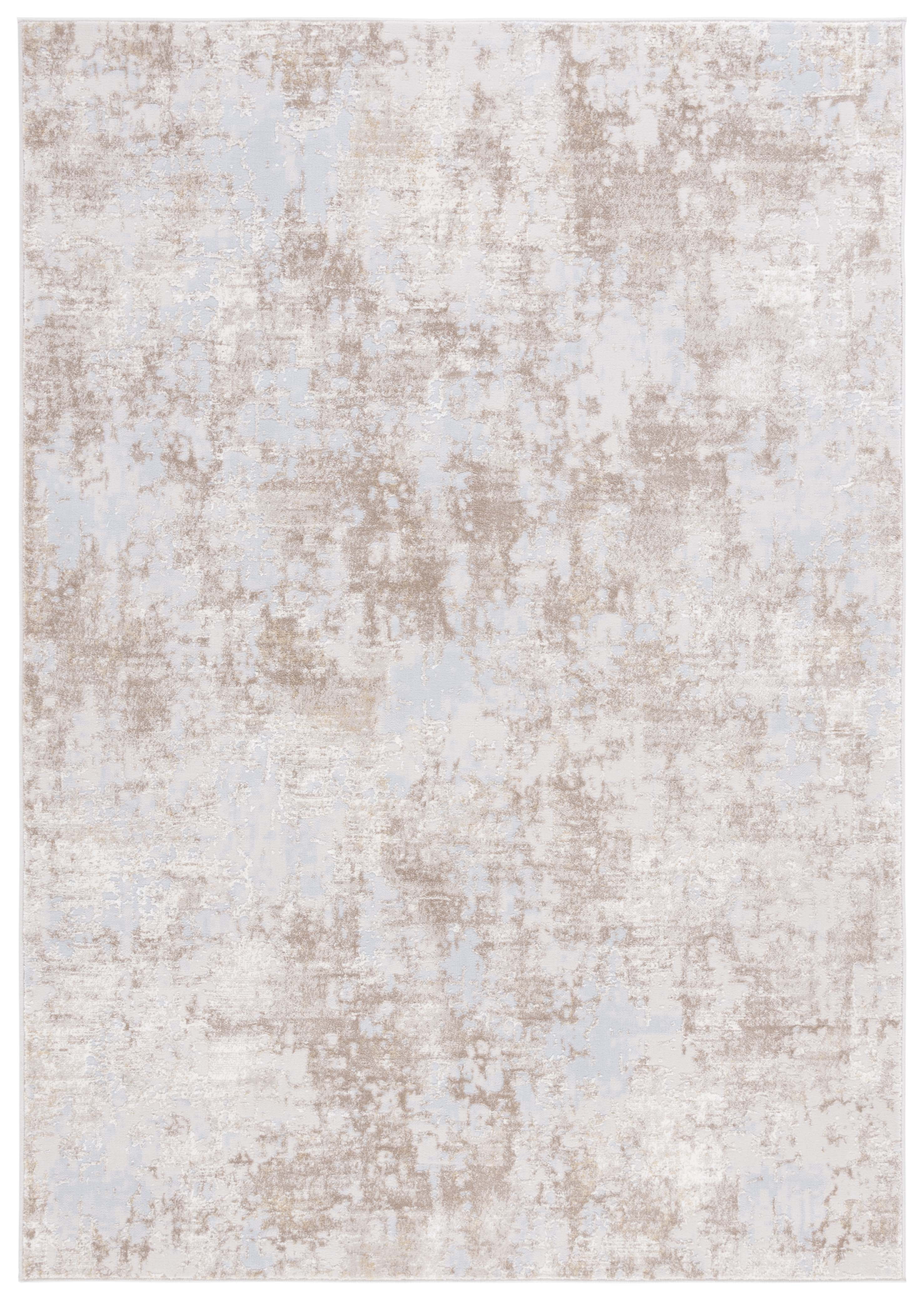 SAFAVIEH Continental Laird Distressed Area Rug, Light Beige/Beige, 5'3" x 7'6"