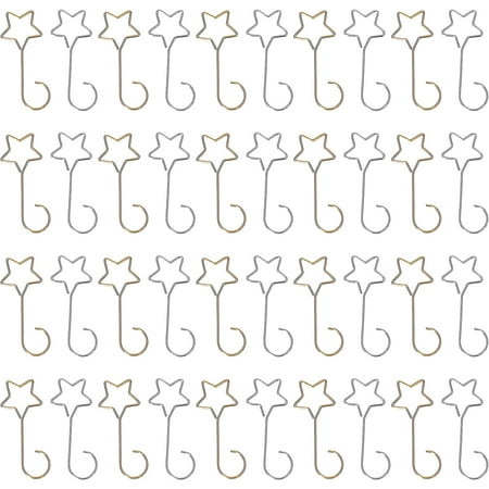 

40pcs Christmas Ornament Hooks Pentagram Ornament Hangers Christmas Tree Ornament Hangers Hooks for Christmas Tree Decorations