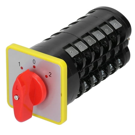 

Transfer Switch Changeover Switch Thick Copper Parts Silver Alloy Contacts 110-500V 16A Stable Flexible Handle Universal For Test Equipment For Motor