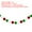 White/Red/Green, variant on Uxcell Pom Pom Garland Decorative Hanging Banner for Halloween Thanksgiving Christmas Black/White/Gray