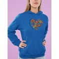 thumbnail image 2 of Storybook Style Flowers Hoodie Women -Image by Shutterstock, Female Medium, 2 of 4