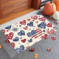 thumbnail image 4 of Patriotic Summer Welcome Doormat, Multicolour Polyester Door Mat with Rubber Backing, Non-Slip Indoor Outdoor Floor Mat 40 x 60 cm, 4 of 6