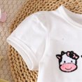 thumbnail image 7 of TOWED22 Baby Infant Outfits 2 Piece Tshirt Top + Cute Shorts Soft Summer Clothing Sets Toddler Girl Clothes(Black,3-4 Y), 7 of 7