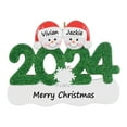 thumbnail image 2 of Maxora Personalized Ornaments Customized Christmas year ornament Snowman Couple Free Customize, 2 of 9