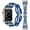 Blue, variant on TOYOUTHS Beaded Bracelet Compatible with Apple Watch Band 49mm 45mm 44mm 42mm 41mm 40mm 38mm Women, Boho Western Slim Braided Elastic Stretchy Solo Loop Strap for iWatch Series 9/SE/8/7/6/5/4/3/2/1