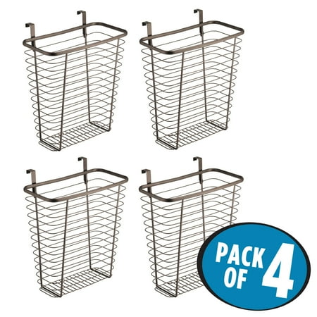 Amish Chests - InterDesign Axis Over the Cabinet Waste or Storage Basket, Pack of 4