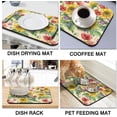 thumbnail image 6 of Colorful Flowers Kitchen Mats for Floor Set of 2 Pieces Kitchen Rugs and Coffee Mat Sunflower Cornflower Poppy Dish Drying Mats Kitchen Accessories, 6 of 6