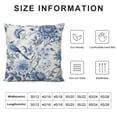 thumbnail image 5 of ARISTURING Chinoiserie Pillow Covers  Blue and White Outdoor Pillows Blue Birds Flowers Throw Pillow Covers Square Cushion Cover Decor for Bedroom Couch Bed Living Room Sofa Chair, 5 of 5