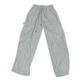 thumbnail image 4 of JFHHQ Women's Solid Color High-Waisted Pants 2025 New Slim Stretch Office Suit Length Trousers (Lightweight) Light Gray M, 4 of 5