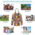 thumbnail image 5 of Hoodies for Teen Girls Boys - Donut Print No.9054 Warm Boys' Fashion Hoodies & Sweatshirts, Boys Girls Kids Clothes Size 14-16 Youth Pullover with Kangaroo Pocket, 5 of 5