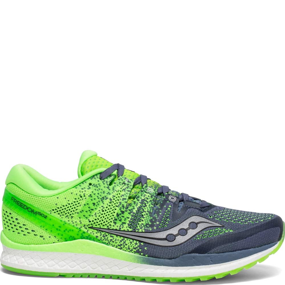 Saucony Freedom ISO Mens Running Shoes Green UK 7 7.5 8 8.5 Run Trainers 