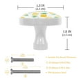 thumbnail image 3 of 4 Pcs Pineapple Knobs for Kitchen Cabinet Cupboard Dresser Bookcase Drawer Pulls Handles Round Home Decor, 3 of 5