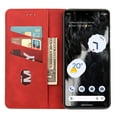 thumbnail image 6 of TECH CIRCLE Google Pixel 7 Wallet Case, Ultra Slim PU Leather Card Slot Kickstand Magnetic Soft Flip Fold Shockproof TPU Inner Case for Google Pixel 7 2022,Red, 6 of 9