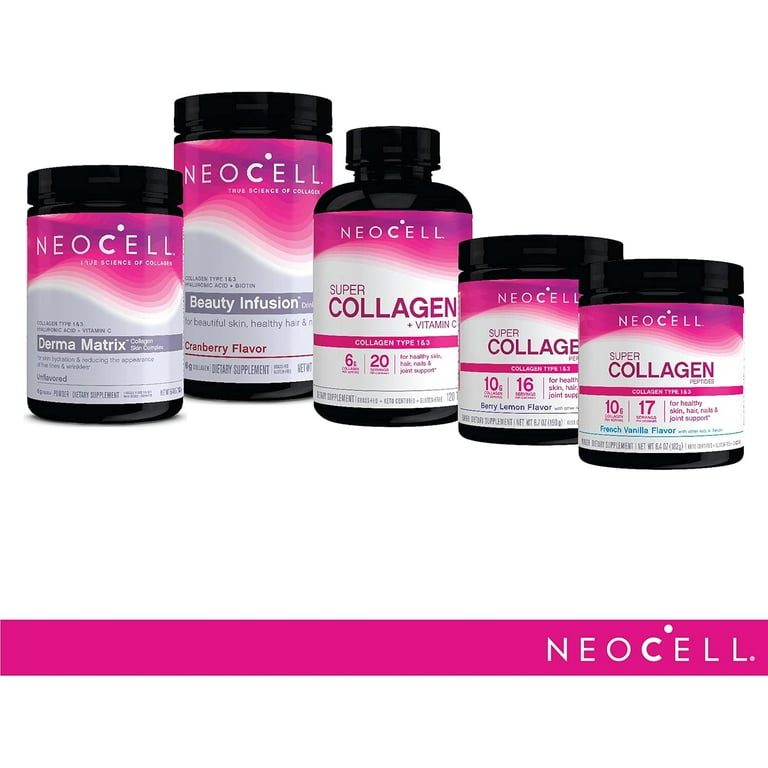 NeoCell Super Hydrolyzed Collagen Supplements Powder, Type 1 & 3
