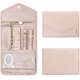 thumbnail image 1 of Organizador de joyas de viaje, estuche plegable para anillos, collares, pulseras y pendientes, color rosa suave, 1 of 4
