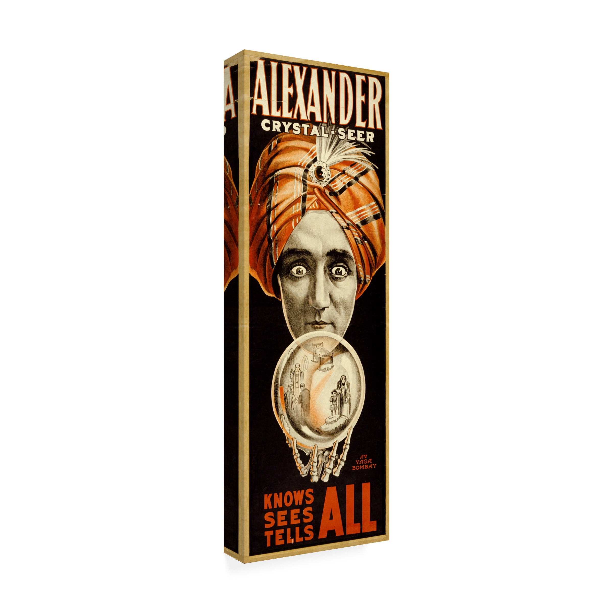 Trademark Fine Art Print Collection Alexander Crystal Seer Knows Sees Tells All Canvas Wall Art - 16x47
