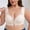 Beige, variant on Front Closure Bras for Women, No Underwire Push up Lace Brassieres, Soft Deep V Wide Straps Bralette